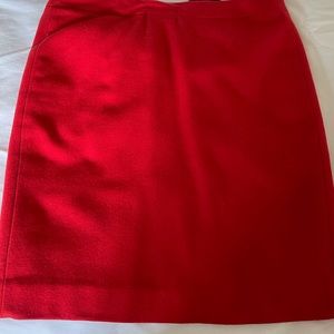 Jcrew The perfect pencil skirt Red wool skirt